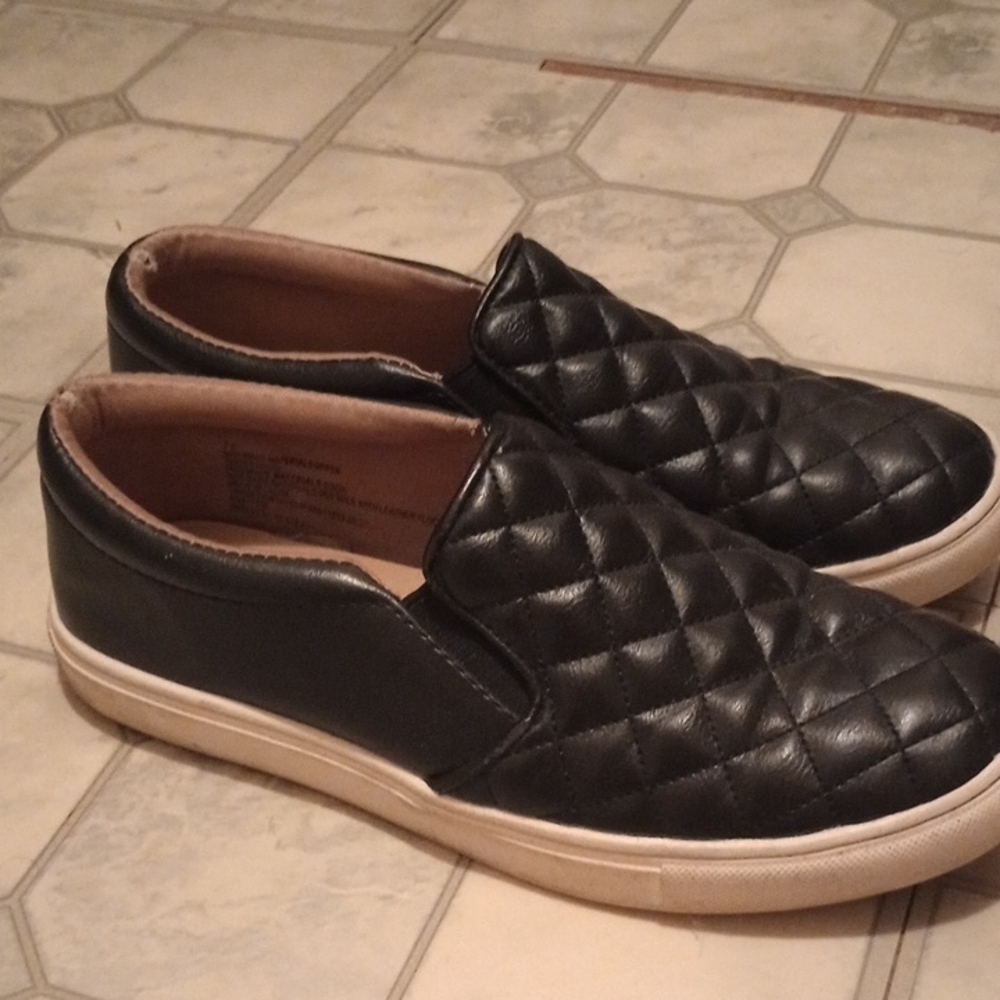 A New Day Black Quilted Flats
